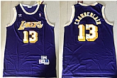 Lakers 13 Wilt Chamberlain Purple Hardwood Classics Jersey,baseball caps,new era cap wholesale,wholesale hats